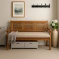 Cuscino per panca da giardino Beige Flat
