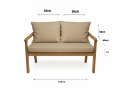 Cuscino per giardino swing mix : Beige