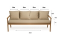 Cuscino per giardino swing mix : Beige