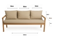 Cuscino per giardino swing mix : Beige