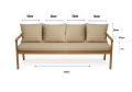 Cuscino per giardino swing mix : Beige