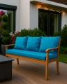 Cuscino per giardino swing mix : Blu