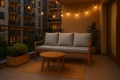 Cuscino per giardino swing mix : Grigio