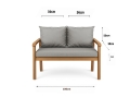 Cuscino per giardino swing mix : Grigio