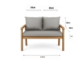 Cuscino per giardino swing mix : Grigio
