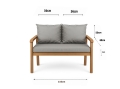 Cuscino per giardino swing mix : Grigio