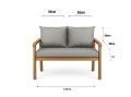 Cuscino per giardino swing mix : Grigio