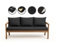 Cuscino per giardino swing mix : Nero