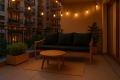 Cuscino per giardino swing mix : Nero