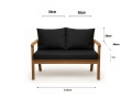 Cuscino per giardino swing mix : Nero