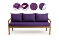 Cuscino per giardino swing mix : Viola