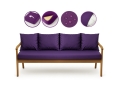 Cuscino per giardino swing mix : Viola