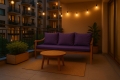 Cuscino per giardino swing mix : Viola