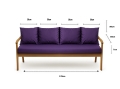 Cuscino per giardino swing mix : Viola