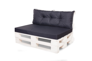 PalettenKissen - MIX: Schwarz