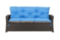 Sofakissen  rattan:  Blau