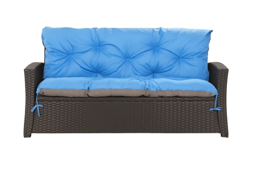 Sofakissen  rattan:  Blau