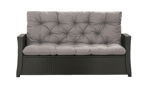 Sofakissen  rattan:  Grau