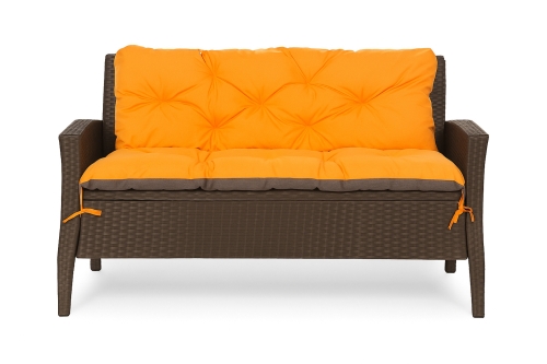 Sofakissen  rattan: Orange
