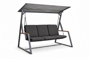 Poduszka na huśtawkę ogrodową 3 osobową antracyt