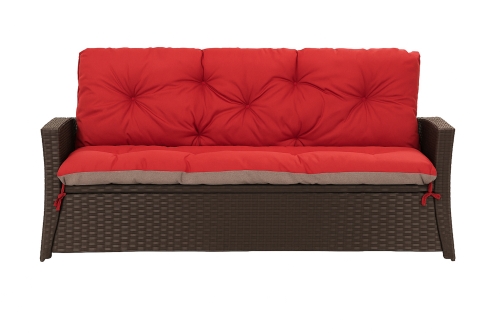 Sofakissen  rattan: Rot