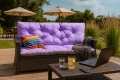 Sofakissen  rattan: Violett 2