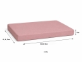 Poduszka na fotel ogrodowy technorattan Pastel : Pudrowy róż