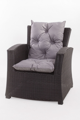 Garden chair/armchair cushion Grey