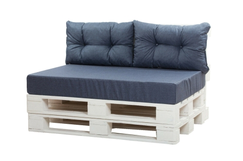 Palettenkissen Luxus: Dunkelblau