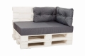 Palettenkissen set Luxus - Antrazit