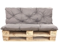 Coussin pour palette extérieur interieur  Gris: Enkel
