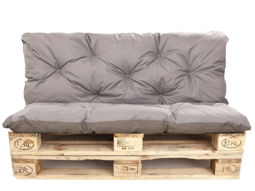 Coussin pour palette extérieur interieur  Gris: Enkel