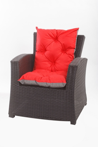Coussin fauteuil de jardin - Enkel:  Rouge