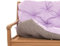 CUSHION FOR A TWO-THREE-SEAT GARDEN BENCH Purple