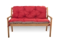 CUSHION FOR A TWO-THREE-SEAT GARDEN BENCH Red