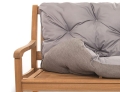 CUSHION FOR A TWO-THREE-SEAT GARDEN BENCH Grey