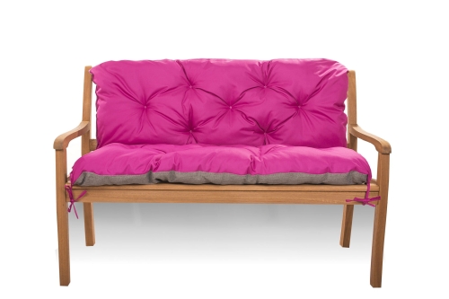 CUSHION FOR A TWO-THREE-SEAT GARDEN BENCH Pink