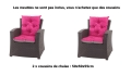 Coussin fauteuil de jardin - Enkel:  Rose