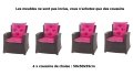 Coussin fauteuil de jardin - Enkel:  Rose