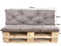 Coussin pour palette extérieur interieur  Gris: Enkel