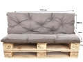 Coussin pour palette extérieur interieur  Gris: Enkel