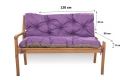 CUSHION FOR A TWO-THREE-SEAT GARDEN BENCH Violet
