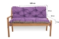CUSHION FOR A TWO-THREE-SEAT GARDEN BENCH Violet