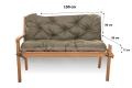 CUSHION FOR A TWO-THREE-SEAT GARDEN BENCH Green