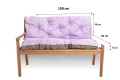 CUSHION FOR A TWO-THREE-SEAT GARDEN BENCH Purple