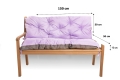 CUSHION FOR A TWO-THREE-SEAT GARDEN BENCH Purple