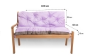 CUSHION FOR A TWO-THREE-SEAT GARDEN BENCH Purple