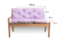 CUSHION FOR A TWO-THREE-SEAT GARDEN BENCH Purple