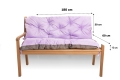 CUSHION FOR A TWO-THREE-SEAT GARDEN BENCH Purple