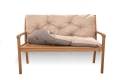 CUSHION FOR A TWO-THREE-SEAT GARDEN BENCH  Beige